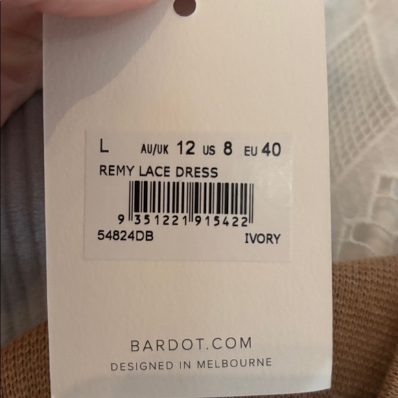 Bardot Remy Lace Mini Dress Ivory size 8, NWT Bridal Shower Engagement Party - Picture 15 of 15